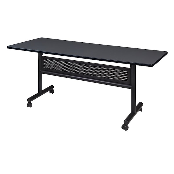 Kobe Rectangle FlipTop Table, 60" W, 29" H, Laminate Top, Gray MKFTM6030GY - main